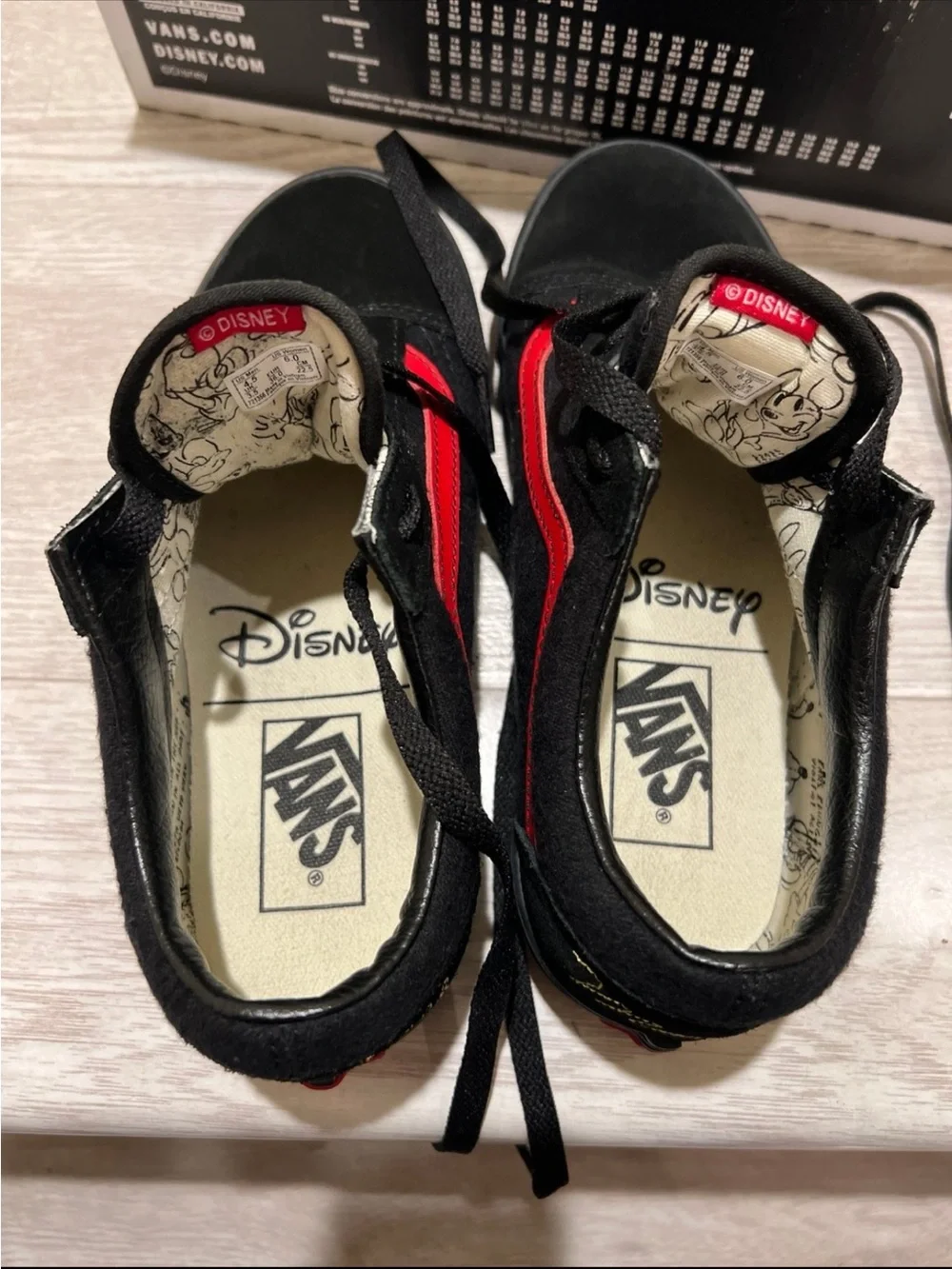 Vans x Disney Black & Red Mickey Mouse Old Skool Sneakers